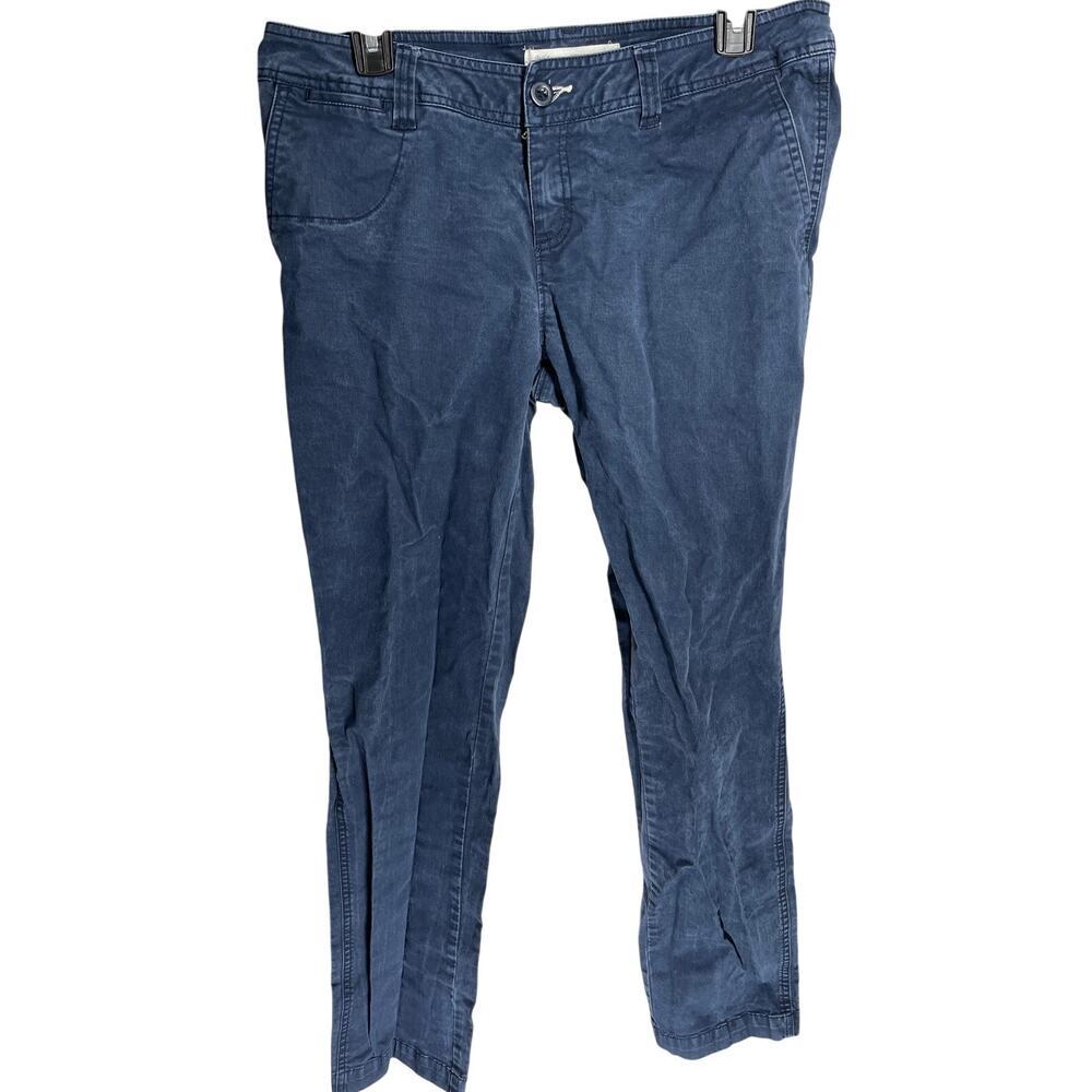 Woolrich Pants Women Size 6 Dark Blue Mid Rise Minimalist Capsule Casual